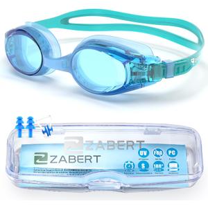 KX Toddlers Baby Swim GogglesKids Swimming Goggles for Kids Age 0-5 Years Old (Sea Blue)