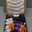 72 Pieces Halloween Skull Eggs Halloween Easter Plastic Eggs Halloween Eggs Plastic Fillable Scavenger Hunt for Trick or Treating Candy Box Mini Halloween Eggs for Halloween Party Supplies