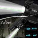 1500 Lumens Compact Weapon Laser Light, Aircraft Grade Aluminum Pistol Light, Adjustable Rail-Mounted Handgun Light and Green Laser Combo