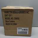 Hamilton Beach 6-Quart Slow Cooker with 3 Cooking Settings, Dishwasher-Safe Stoneware Crock & Glass Lid, Silver (33665G)