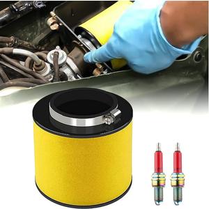 Air Filter For 1997-2001 Honda Recon 250 TRX250 TRX250TE TRX250TM TRX250ES Sportrax TRX250EX TRX250X 2X4 ATV Air Filter Cleaner with Spark Plug