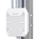 AX3000 WiFi 6 Outdoor Extender Long Range, IP67 Waterproof Wireless Access Point Signal Booster, VunLink 5G+2.4G DualBand WiFi Repeater, 5×8dBi Antennas, Mesh Mode, for Starlink, Yard, Farm, RV.