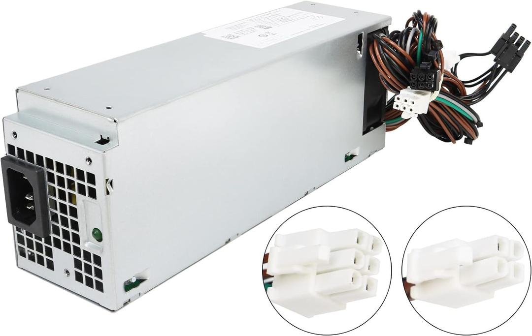 Upgraded H460EBM-00 4FWF7 460W Power Supply D460E001P PSU Compatible with Dell Optiplex 3050 5050 5060 5090 7050 7060 7070 7080 7090 XPS 8940 MT H460EGM-00 L460EBM-00 H460EBM-00 Power Supply