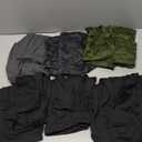 LZYVOO Leggings with Pockets for Women, 6 Packs Soft High Waisted Tummy Control Workout Yoga Pants (Large, Black,black,gray,camo Green,camo Gray)