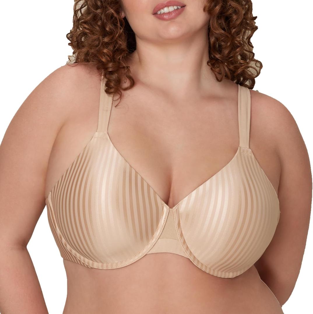 Playtex Women's Secrets Underwire Bra 4747, All-Over Smoothing, Full-Coverage Underwire T-Shirt Bra (36B)