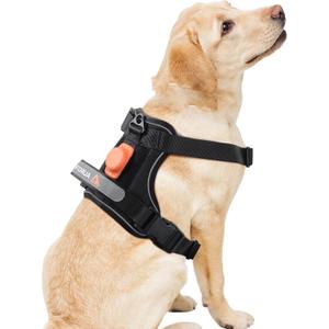 AUROTH No Pull Dog Harness - Small Size, Vest with Handle, Black (S(Neck:14-21",Chest:20-31"))
