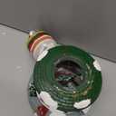 Chonsun Christmas Village 7.5 Inch Animated Christmas Shop Decorations Moving Hamburger 3AA Batteries Music Village People Indoor Lights Figurines for Room Tabletop Xmas Decor