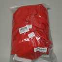 GOKATOSAU Women's Asymmetry Neck High Side Split Bodycon Ruched Plus Size Long Maxi Dress (Red)