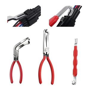 Automotive Electrical Disconnect Pliers Kit with 60°/Straight/Double Head