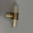 SharkBite 1-1/4 x 1-1/4 x 3/4 Inch Brass Crimp Reducing Tee, PEX Pipe, PE-RT, UC08353522