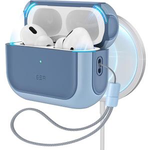 ESR for AirPods Pro 2 Case, Compatible with Airpods Pro Case 2nd / 1st Generation (2023/2022/2019), Compatible with MagSafe, Full Drop Protection Cover with Lanyard, Navy Blue