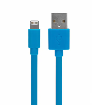 CELLCandy USB-to-Lightning Sync/Charge Cable - Tropical Blue, 3 Feet