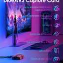 BlueAVS HDMI Video Capture Card for Game Streaming, 4K 60Hz HDR VRR ALLM Passthrough, 1080P 240Hz, USB-C External Capture Card for PS5, Xbox Series X/S, Switch, Compatible with PC Mac, OBS Streamlabs