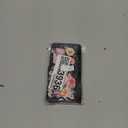 UEEBAI Wallet Case for Samsung Galaxy S25 Ultra 5G, Leather Phone Wallet Kickstand RFID Blocking Flip Case Card Slots Wrist Strap Relief Engraved Pattern Magnetic Closure Flower Cover, Black Rose