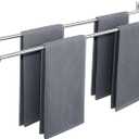 Alise Double Bath Towel Bars Towel Racks for Bathroom,Wall Mount Towel Holder Heavy Duty SUS304 Stainless Steel Towel Hanger Towel Rail,Brushed Nickel 32 Inch