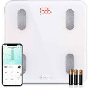 Etekcity Scales for Body Weight, Bathroom Digital Weight Scale for Body Fat, Smart Bluetooth Scale for BMI, and Weight Loss, Sync 13 Data with Other Fitness Apps