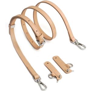 Leather Strap for LongChamp Mini Bag, Upgraded Top-Layer Cowhide Mini Pouch Crossbody Straps Conversion Kit Replacement for Women Handbags (Light Pink)