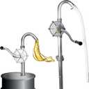 55 Gallon Drum Pump, Barrel Pump for engine oil, diesel fuel, gasoline, kerosene, Hand Pump for 55 Gallon Drum, 50, 5, 15, 30 gal Drum (Black)