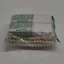 Jetec Decorative Display Books Hardcover, Faux Farmhouse Stacked for Coffee Tables Shelves with Wood Bead Tassels 58 Inch, 3 Pieces, White(Our Life, Our Story, Our Home)