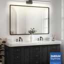 VOLISUN Bathroom Vanity Light 48 inch, 5CCT Dimmable, 40W LED Bathroom Light Fixture Over Mirror, Black Bar Vanity Lights for Bathrooms Mirror Cabinets