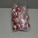 Christmas Ornaments Candy Lollipop Set -48Pcs for Xmas Tree Decoration Hanging Plastic Gloss Candy Canes Ball Pendants for New Year Home Decor Party Supplies (Red)