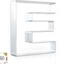 10" Acrylic Charcuterie Letters Fillable Tray, Reusable Alphabet Number Shaped Serving Plates for Charcuterie Board, Display Fruit, Candy, Cake, Party Decor, Birthday, Anniversary E