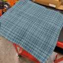 Kevin Textile Pack of 2 Decorative Outdoor Waterproof Throw Pillow Covers Stripe Square Pillowcases Modern Cushion Cases for Patio Couch Bench 18 x 18 Inch Teal