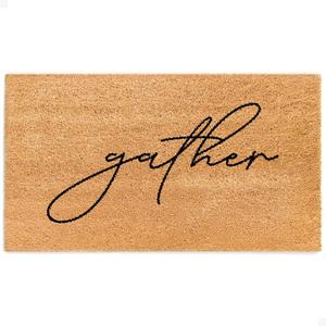 THEODORE MAGNUS Door Mat - Welcome Mat for Front Door with Non-Slip Backing - Durable Coir Doormat - Perfect for Outside Entrance and Entryway Matt - Outdoor/Indoor - Gather - 17" x 30"