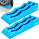 2Pack 3-Tier Levelling Ramps for Campervans Heavy-Duty Anti-Skid RV Levelling Blocks Height Adjustable Vehicle Ramps for Cars, Trailer,Truck Up to 10000 LBS