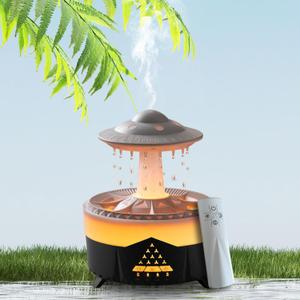 Essential Oils Diffusers for Home 350ml, Aromatherapy Diffusers for Essential Oils Large Room with R/C, 7 Color & 3 Lighting, Cool Mist Humidifiers for Bedroom & 3 Timers Office Yoga Black