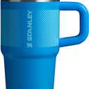 STANLEY Quencher ProTour Flip Straw Tumbler with Leakproof Lid | Built-In Straw & Handle | Cupholder Compatible for Travel | Insulated Stainless Steel Cup | BPA-Free (20 Ounces, Azure Fade)