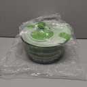 Salad & Lettuce Spinner,Large 4.2L - Quick Dry Fruit & Vegetable Washer with Locking Lid,Ergonomic Handle,BPA-Free (Green),Easy for Salads and Faster Food Prep