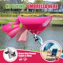 XL Universal Wind-Resistant Chair Umbrella Canopy, Extra Large Foldable UPF 50+ Sun Shade Attachment with Adjustable Clamp, Fits Most Beach, Camping, Lawn, Sports, Zero Gravity Chairs, Patented