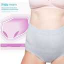 Frida Mom Women's Postpartum Underwear for C-Section Recovery, Disposable High Waist, Seamless with Stretchy Support, Postpartum Essentials, Size Petite (Waist 23"-34" Stretched), 8 Count, Gray