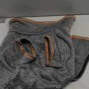 cyeollo Dog Sweater Fleece Jackets with Zipper Fleece Lining Warm Step in Coats Reflective Dog Sweaters for Large Dogs, Grey XXX-Large