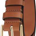 Women's Belt Fashion Multicolored Waist Leather Belts for Jeans Pants with Pin Buckle (M)