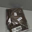 Naturoom Caramel Brown 36 Inch Shower Curtain - Stall Narrow Half Linen Ultra Thick Fabric Shower Curtain Set with Hooks, Boho Farmhouse Rustic RV Camper Bath Curtains for Bathroom, 36x72