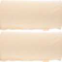 Chair Arm Protectors Universal Sofa Armrest Cover Stretch Armchair Slipcover Protector Elastic Recliner Couch Loveseat Cloth 2pcs for Home Office (Rice White) (Beige)