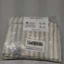 Mini Curtains for Small Windows 18 Inch Length 24w 18L Long Cafe Pinch Pleated Striped Farmhouse Curtains for Kitchen