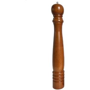 Wood Pepper Mill Hotel Salt Pepper Mill Large 20" Super Big Oak Wooden Salt and Pepper Stainless Steel Core Manual Pepper Grinder-Brown