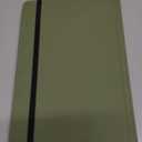 Undated Appointment Book, Hourly, Daily, 52 Weekly & 12 Monthly Planner, 6 AM - 8 PM, Medium Size (5.7" x 8.3"), Leather Hardcover, 12 Self-adhesive Monthly Tabs (Light Green)