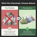 4 pack Naturally Activated Bamboo Charcoal Air Purifying Bags | Natural Home Deodorizer Bag | Charcoal Bag Odor Absorber For Pets | Odor Eliminator & Moisture Absorber Air Freshener Bag (200g Pyramid)