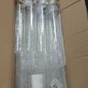 5 Arm Candelabra with Acrylic Lampshade Set of 4 Gold Candelabra for Wedding Table Birthday Party Home Decoration 39.4'' Candle Holder Fit LED Taper Candles