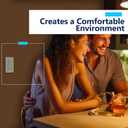 LIDER Dimmer Paddle Switch for Dimmable 300W LED/CFL Lights, 1-Pole or 3-Way, 120 V, Modern Upgrade, UL Listed, Wall Plate Included, White