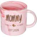 New Mom Gifts Mug - Mama To Be/First Time New Mom Gift for Women - Mommy Est 2026 Coffee Cup -Best Birthday Mothers Day Baby Shower Christmas Gifts for Mother from Daughter Sister Friends