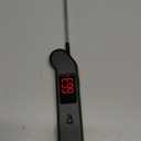 Professional Digital Meat Thermometer, 1 Sec Instant Read, 0.5 Accuracy NIST&NSF Certified Food Thermometer, Auto-Rotate Bright LED Screen, Highly Waterproof Cooking Thermometer for Grill BBQ, Black