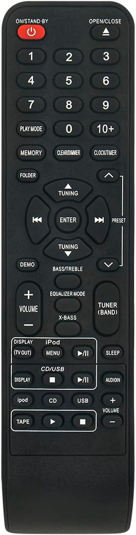 Allimity RRMCGA205AWSA Replacement Remote fit for Sharp Audio System GA205AWSA CD-SW440N CD-DH899N CDDH899N CDDH790N CD-DH790N CP-S440N CP-SW440N CDSW440N