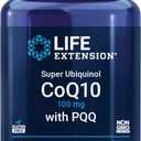 Life Extension Super Ubiquinol CoQ10 with PQQ, CoQ10, PQQ, shilajit, heart health, cellular energy support, 8x better absorption, gluten-free, 100 mg, 30 softgels
