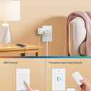 DEWENWILS Remote Control Outlet Wireless Light Switch, 2 Independent Control Sockets Electrical Remote Outlet Switch for Lamps, Fans, Household Appliance, No Wiring,100 Ft Range