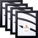 Craig Frames 18x24 Black Picture Frame Set of 4, 1" Smooth Wrap Finish